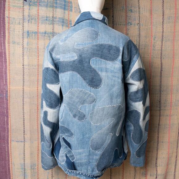 Custom upcycled patchwork jacket - Picture 2 of 7